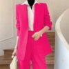 Rose red single piece suit
