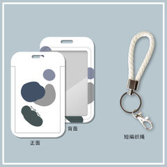 Creative Minimalist Student Campus Card Case for Girls Bus Meal Card Access ID Card Lanyard Necklace Factory Brand Protective Cover