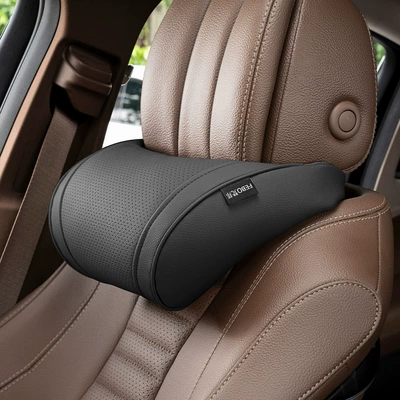 Suitable for Chevrolet Cruze: Waist support - small-k-style-litchi-pattern-noble-black-headrest-one-pack