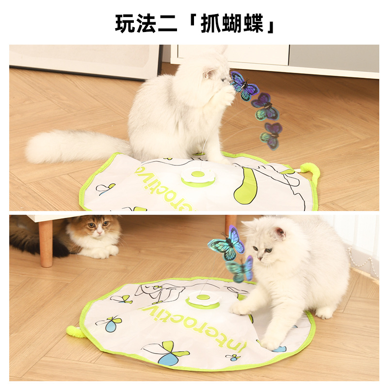 Gato automático teaser gato eléctrico juguete jugar auto-Hola aliviar stuffy gatito gato teaser palo hámster gato suministros