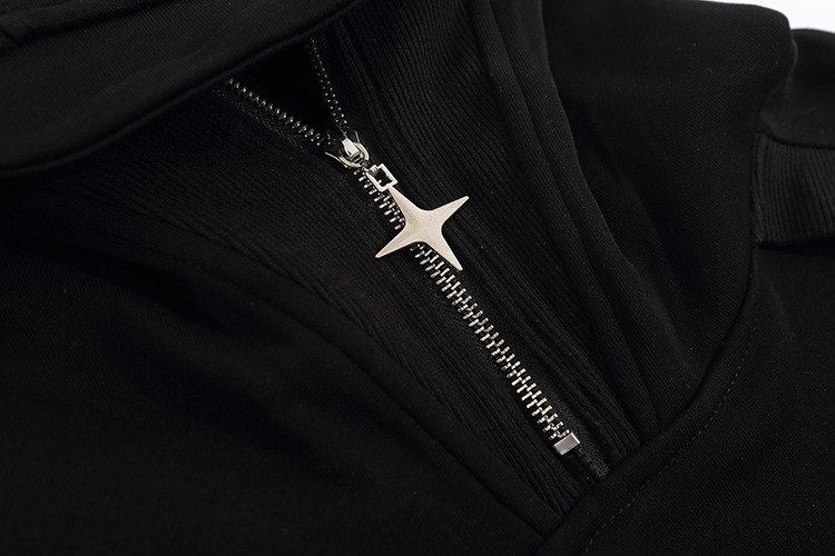 Herrenbekleidung Herbststil Braten Straßendesign Hochwertiger Sinn für Metalldekoration Kapuzenpullover Jacke Herrenmarke Lose Casual Top_voghion.com