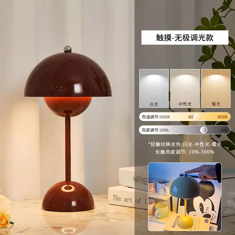 デンマークTraditionつぼみ電気スタンドキノコランプ少女化粧テーブル雰囲気小夜灯ロマンチック調性電気スタンド|undefined