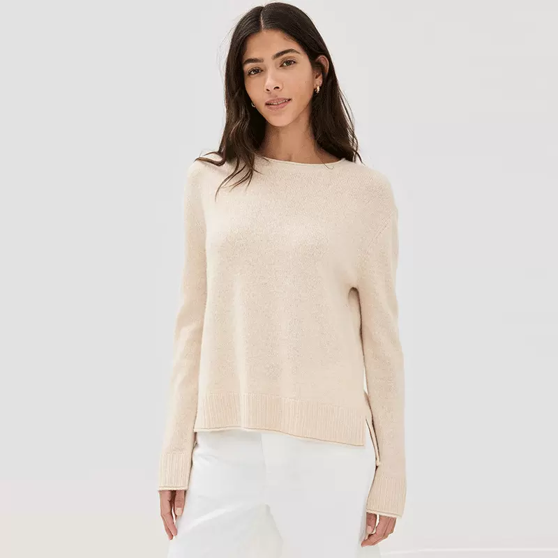 大朗源头外贸毛衣工厂腾羽小批量定制欧美春秋女装时尚休闲羊毛衫