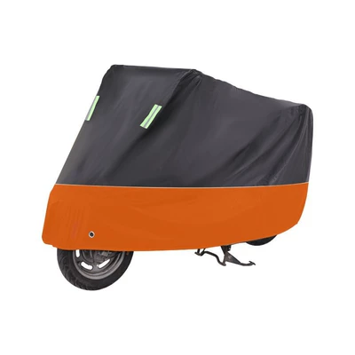 Car clothing — Rain-proof Sun-proof Thickened Motorcycle - m1557595cm-black-and-orange-stitching