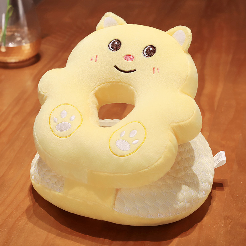 Almohada de Peluche para Siesta de Peluche de Cristal Ergonómico, Suave para Oficina y Descanso