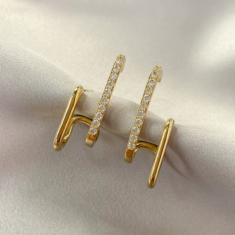 Серебряная игла, серьги, серебро 925 пробы, качественный стиль, простой и элегантный дизайн, популярный в сети
