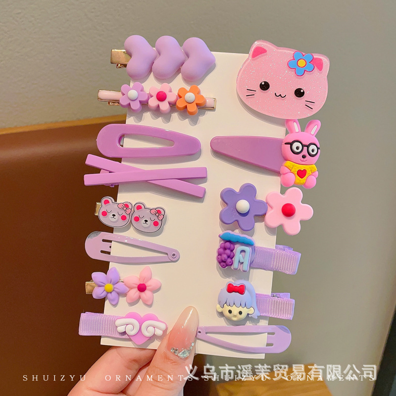 多巴胺儿童发夹女前额刘海夹鸭嘴夹头饰发卡碎发侧边卡子发饰夹子|undefined