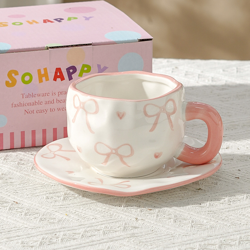 Taza de café de cerámica de alta calidad, taza de café de la tarde, esmalte de color, estilo chino, estilo retro coreano, hogar