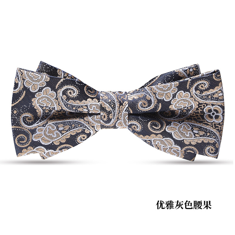 우아한 그레이 캐슈 나비넥타이♜