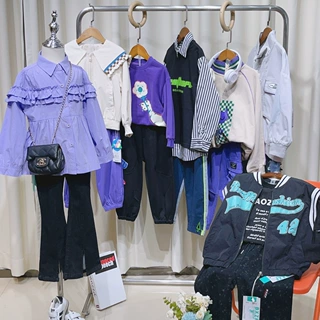 湖州织里童装清货品牌折扣秋季拿货清仓特价断码杂款混批地摊直播