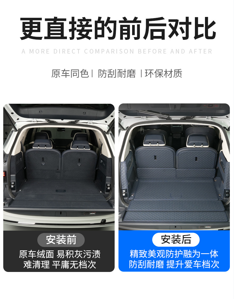 Suitable for Zeekr 9X All-Inclusive Trunk Mat, Special All-Inclusive Trunk Mat, Car Interior Supplies Mat Accessories