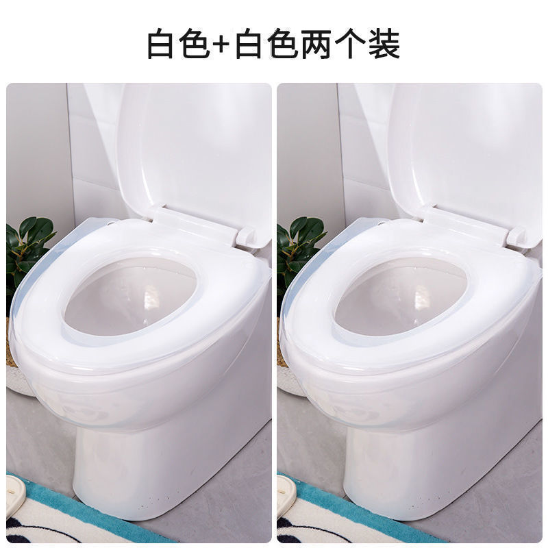 Cojín de inodoro, cubierta de inodoro universal para inodoro doméstico, impermeable, limpiable y lavable, cubierta de inodoro conveniente para cuatro estaciones