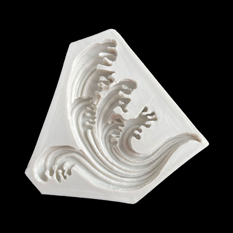 Nueva ola spray estilo chino chocolate hornear molde de silicona arcilla cerámica suave herramienta decoración la torta cumpleaños