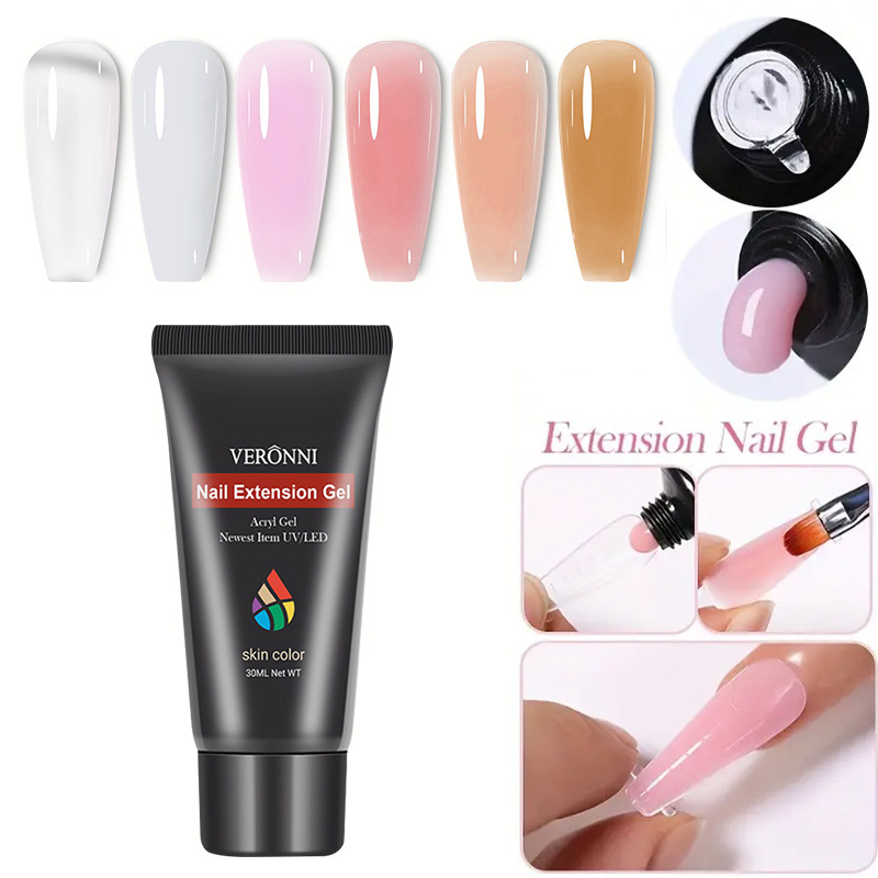 Nail Extension Gel Painless Quick Extension No-Wash Crystal Gel Phototherapy Gel Nail DIY Extension Gel Nail Mold Gel Nail Extension Gel Painless Quick Extension No-Wash Crystal Gel Phototherapy Gel Nail DIY Extension Gel Nail Mold Gel