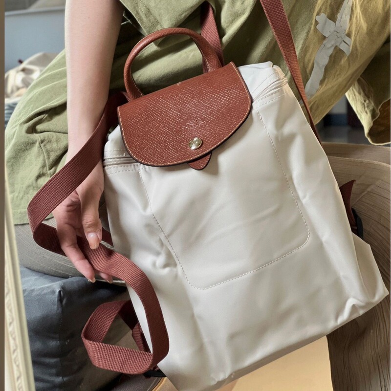 France's New Longxiang Backpack 70Th Anniversary Embroidered Backpack College Student Commuting Large-Capacity Foldableing Bag