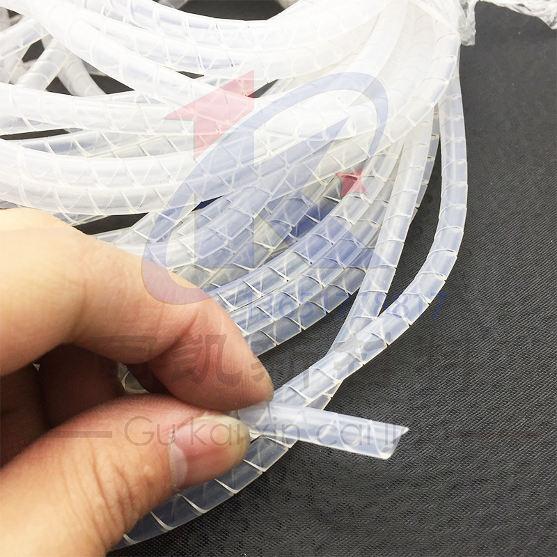 高温环境线路气路保护用铁氟龙FEP旋切管/缠绕管/螺旋护套管