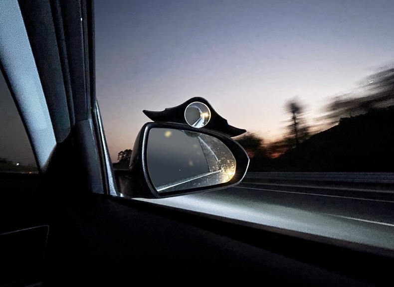 Car Rearview Mirror Rain Shield, Small Round Mirror, Integrated Reflector, Blind Spot Mirror, Rearview Mirror, Reversing Mirror, Rain Cover, Universal