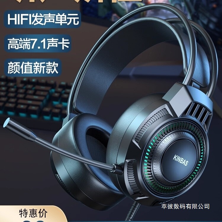 Computer Headset Wrangler Over-Ear Gaming Headphones for Desktop and Laptop Wired with Microphone Computer Headset Wrangler Over-Ear Gaming Headphones for Desktop and Laptop Wired with Microphone