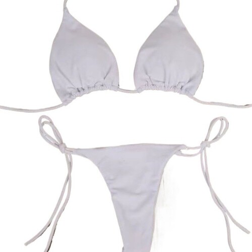 Sexy European and American separates swimsuit summer with padding women's separates with thin straps traditional women's sexy underwear