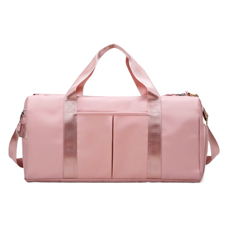 Bolsa deportiva de gimnasio con compartimentos seco y húmedo, ideal para natación, fitness o viajes, estilo moderno