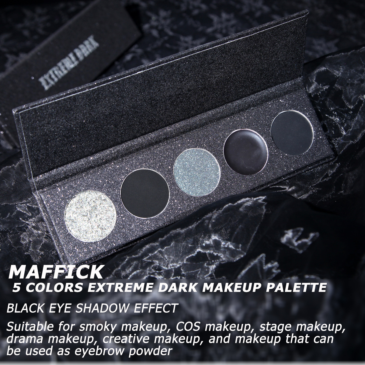 Cross-border eyeshadow palette 5-color extremely dark eyeshadow palette that won't smudge for a long time. Cross-border bestseller color series undefined