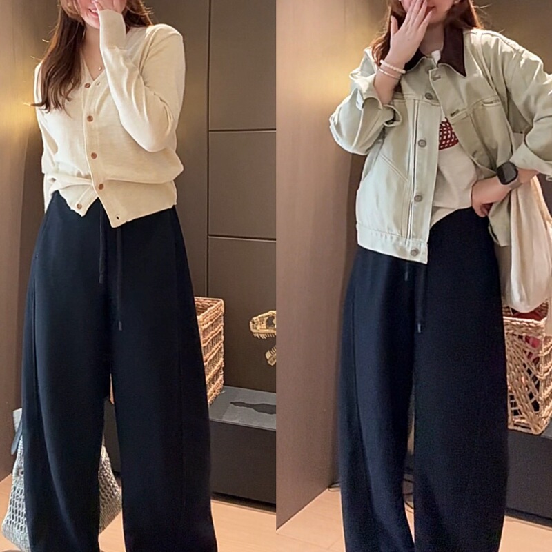 2026 Spring and Autumn New Style Anti-Fade Retro Scimitar Jeans for Women High Waist Slimming Loose Pants