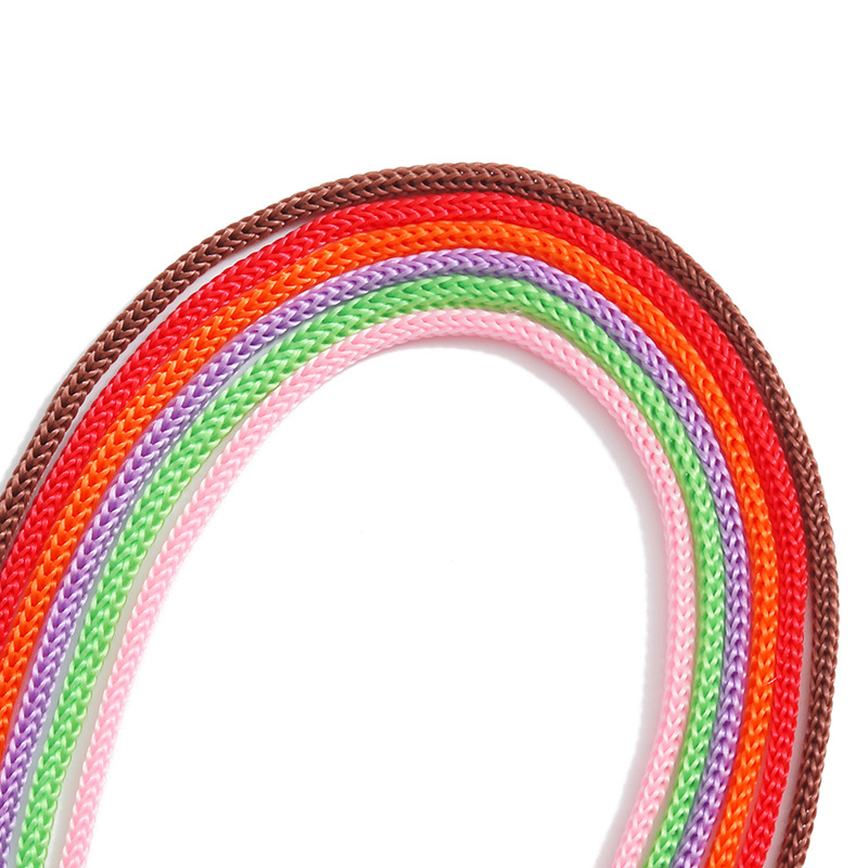 Factory Direct Sales of Black and White Colored Pp Polypropylene Rope, Four-Strand Drawstring, Hand-Held Rope, Packaging Gift Rope, and Cuttable Nylon Rope