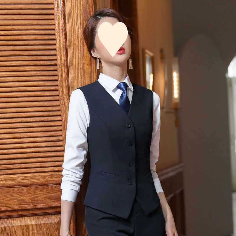 Новая профессиональная одежда женская одежда осенняя и зимняя куртка женский жакет интервью женская рабочая одежда жилет большого размера