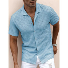 R 28043 Hollow Knit Men's Shirts �ο���֯��ʿ�������