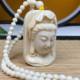Natural Mammoth Ivory Ice Tooth Carving Master Hand-carved Exquisite Guanyin Pendant for Men and Women Hanging Fidelity Gift