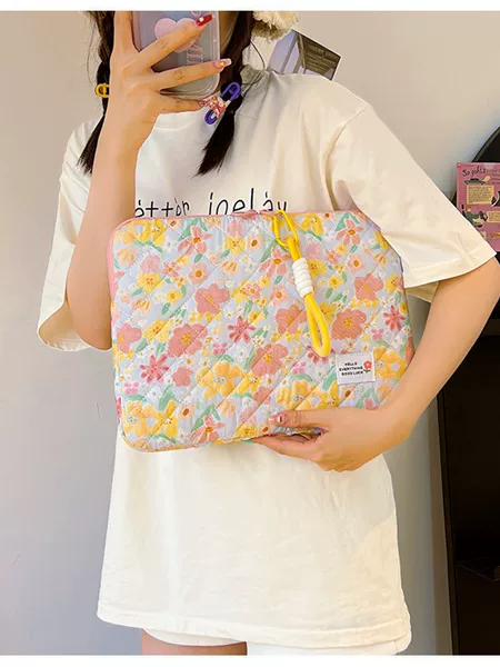 New Style Laptop Handbag for Women 11inch 13inch 15inch Floral Inner Bag iPad Storage Bag Wholesale