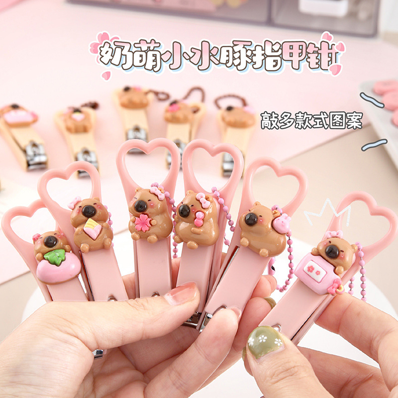 Cute Cartoon Nail Clipper Single Pack Creative Adult Children Nail Clipper Household small size Portable Folding Nail Clipper