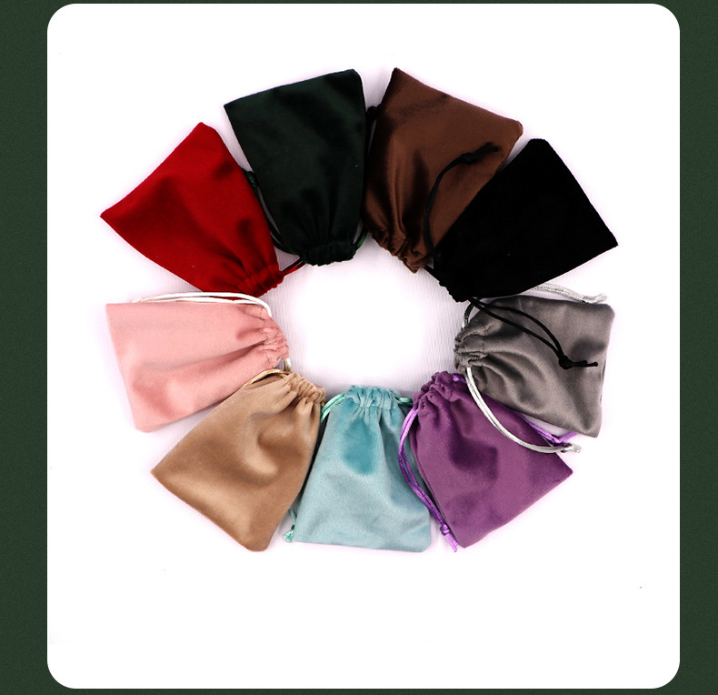 6g Weight Storage Bag Storage & Cleaning Jewelry Packaging Bags Classification 1 Piece Cloth Plush Flannel Fashion Daily Bag Lipstick Pocket Jewelry Packaging Bags