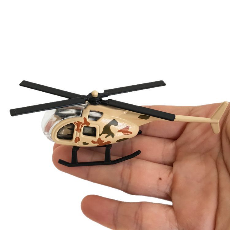 新しい合金のヘリコプターの模型のシミュレーションのミニ漫画の金属の回力の小さい飛行機のおもちゃの子供の男の子の贈り物|undefined
