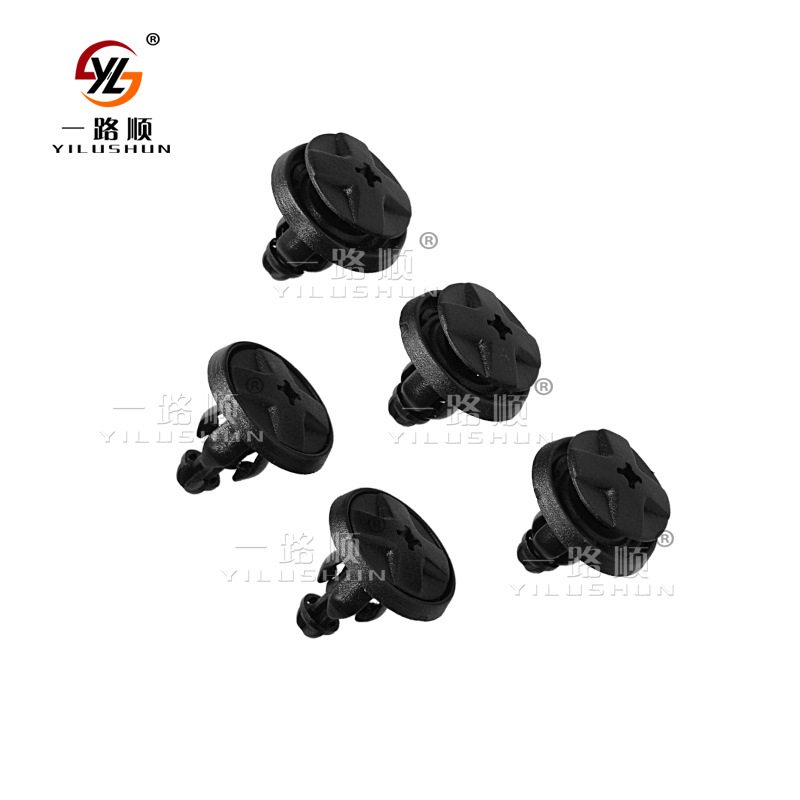 Xinyida suministro al por mayor accesorios del coche piercing nail push hebilla de expansión nylon hebilla clip B67