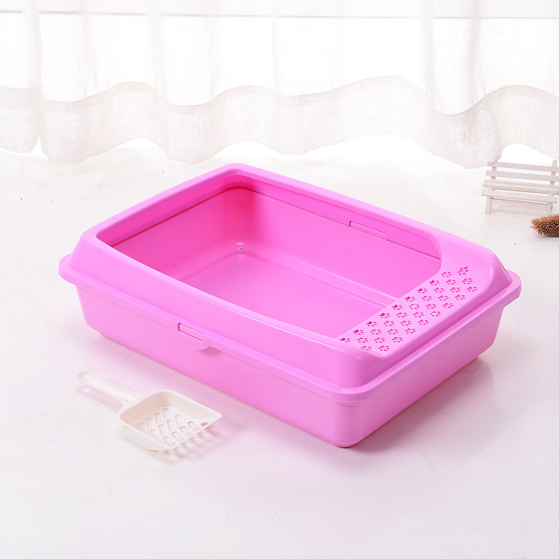 Gran por mayor Pet Boer lavabo de arena para gatos semicerrado desmontable inodoro para gatos anti-exterior barato enviar pala de arena para gatos y artículos para perros