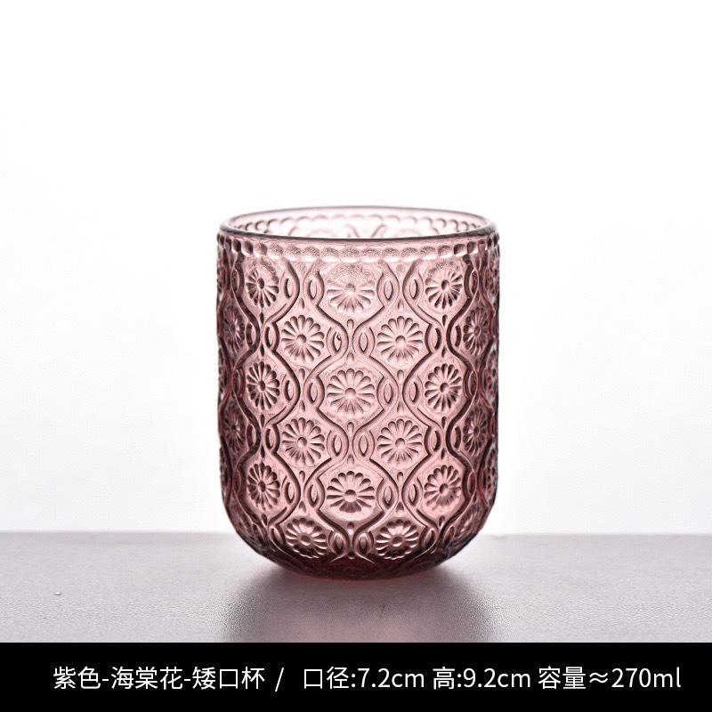 Nuevo retrógrado tallado alto taza de agua taza de vino taza de bebida creativa elegante casa hotel café utensilios de vino