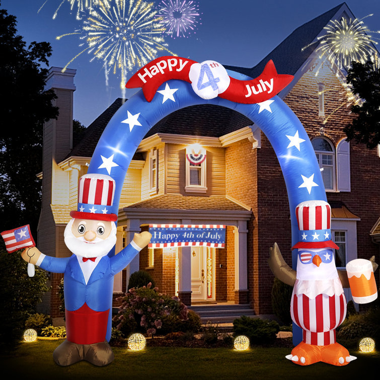 8 Ft Tall Patriotic Independen