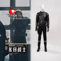 Восточный теневой Man Thunder Special Winter Warrior Cos Зимний Солдат Баки Косплей Кожаное пальто костюм мужской