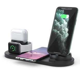 Six-In-One Wireless Charger for Apple iPhone AirPods iWatch Multifunctional Wireless Charger