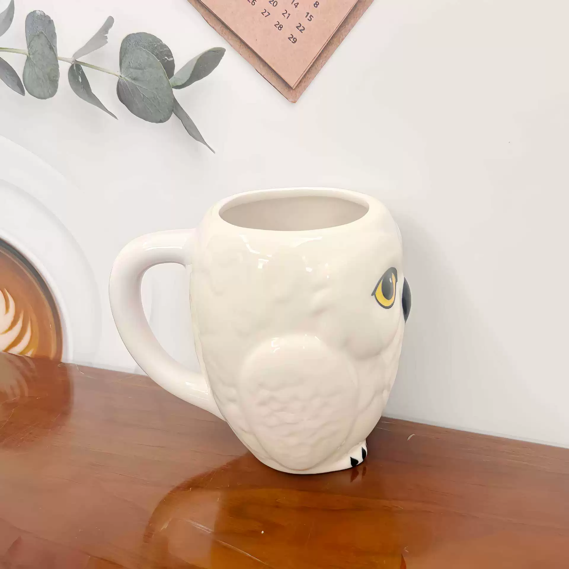 Cross-border owl personalized creative animal Harry Potter modeling three-dimensional mark ceramic cup water cup alien magic