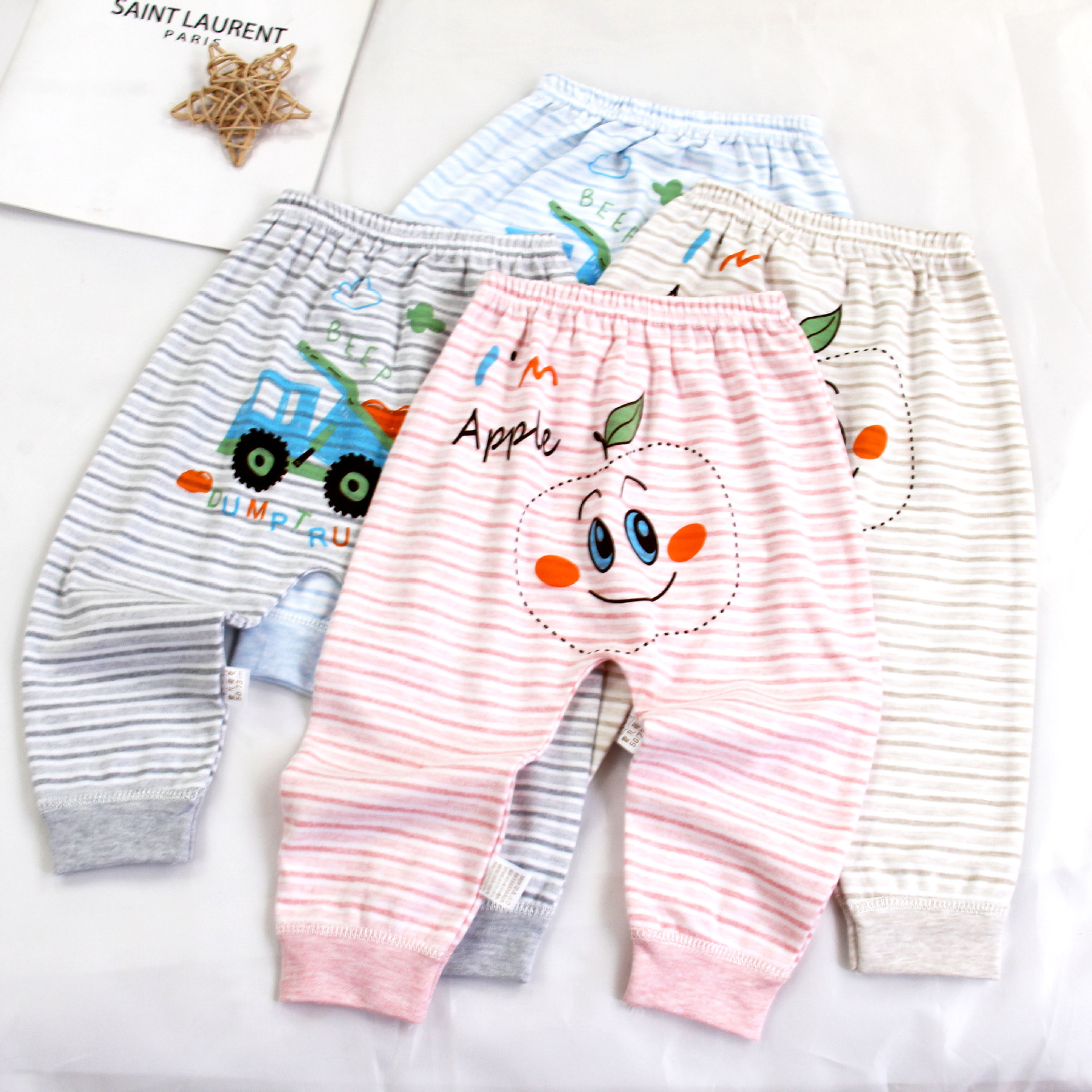 baby trousers spring and autumn Ass pants winter Primer Infants 0-3 year pp trousers Cotton men and women Long johns