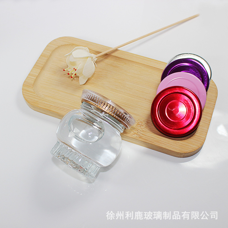 带罩灯笼鲜炖燕窝玻璃瓶分装瓶耐高温布丁瓶花胶蜂蜜瓶密封罐空瓶