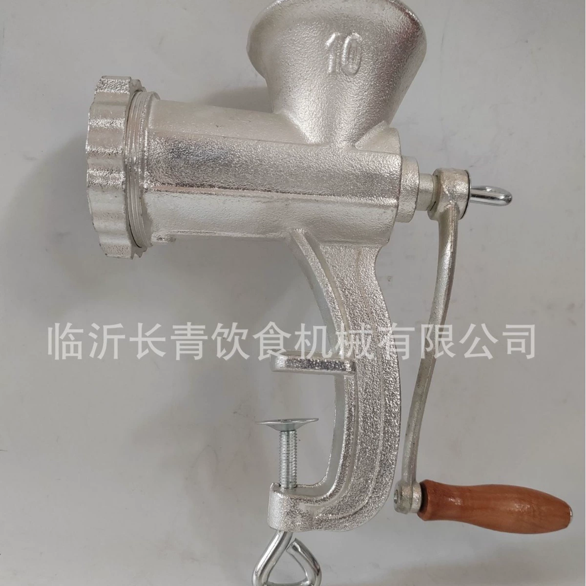 Полированная мясорубка, 10. # Чугунная мясорубка, оловянная поверхность с гальваническим покрытием, чистая инструкция, простое управление,