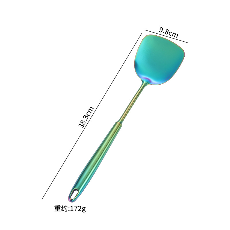 Amazon cocina de acero inoxidable guisado de fideos de pesca lengua cuchara de carne tenedor de patata conjunto de regalo