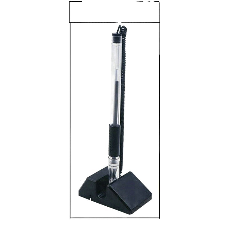 Supermarket Adhesive-Backed Desktop Phone Cord Holder with Self-Standing Feature and Sticky Pen Holder