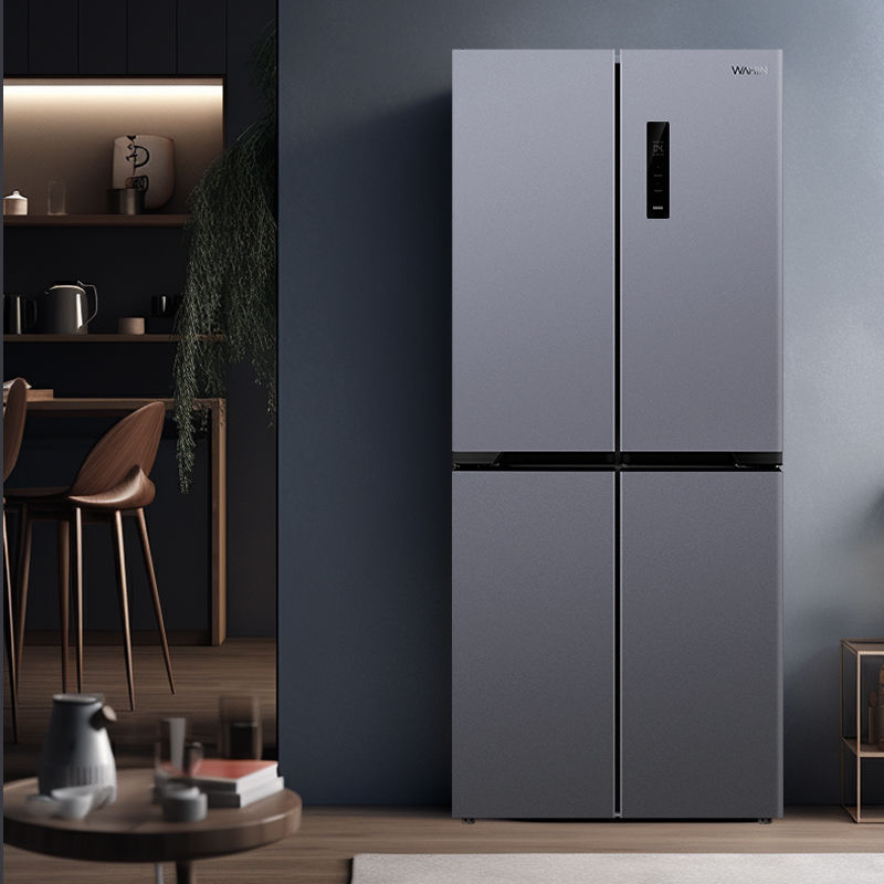 【新品】华凌61cm可嵌入十字四门低音净味保鲜冰箱HR-426WSP