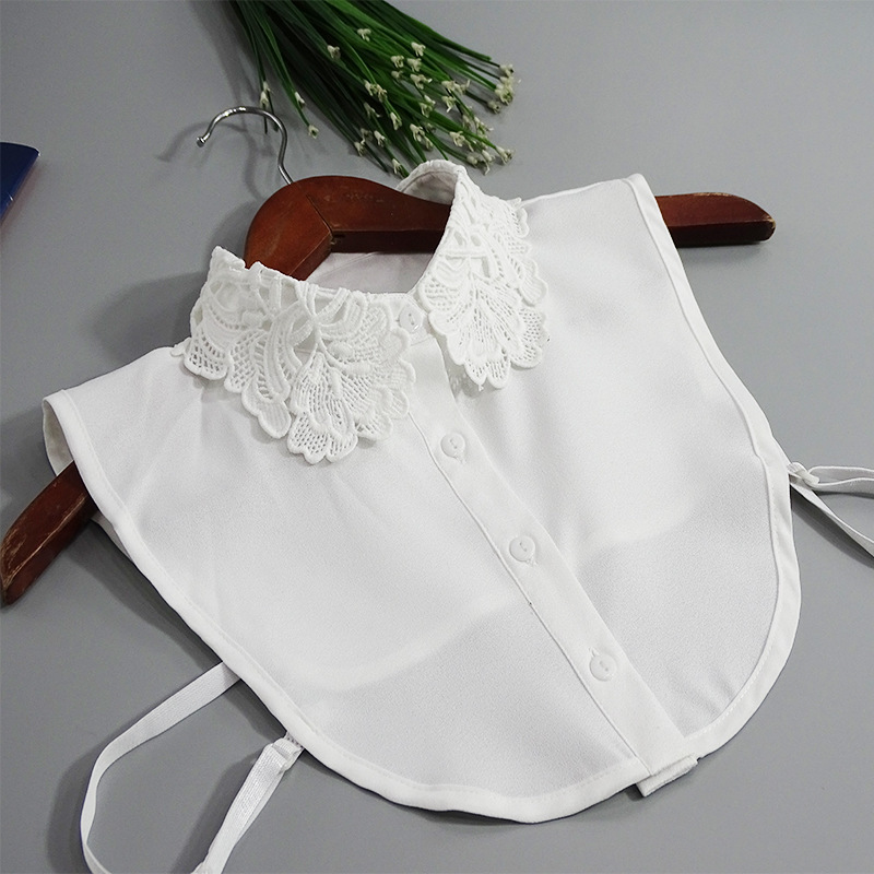 Fake Collar Sweatshirt Lace Collar Shirt Chiffon Sweet Style Versatile Sweater Collar Decorative Collar Hollow Skirt Fake Collar Sweatshirt Lace Collar Shirt Chiffon Sweet Style Versatile Sweater Collar Decorative Collar Hollow Skirt