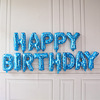 Small sketch birthday happy letters balloons English Happy Birthday color aluminum foil party aluminum membrane gas