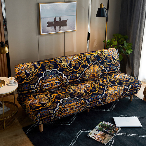 Folding sofa bed cover without armrests elastic all-inclusive sofa cover special elastic protective cover for sofa bed dustproof